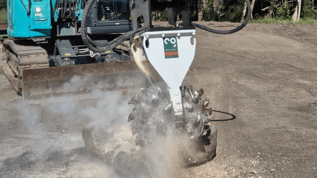 twin header for concrete removal